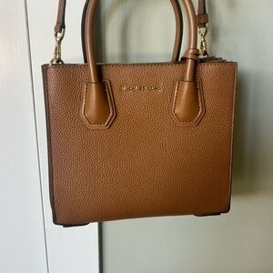 Michael Kors Brown Satchel with Gold Hardware